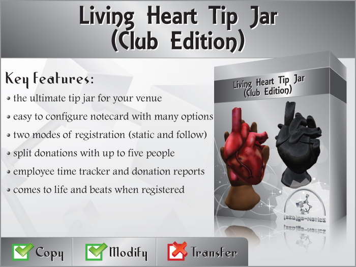 [zED] Living Heart Tip Jar (Club Edition)