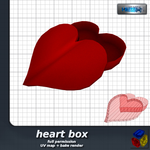 -LEO- heart box, valentine;s day [MESH] - FULL PERMISSION