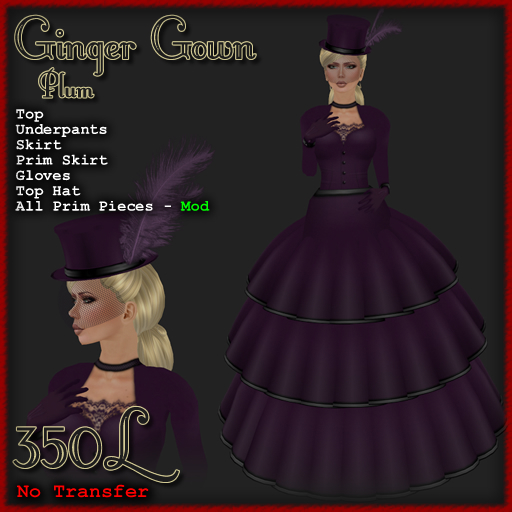 [ Demure ] Ginger Gown - Plum