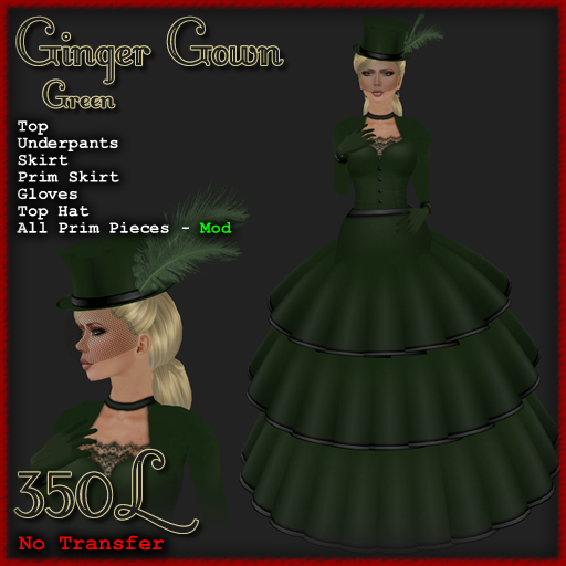[ Demure ] Ginger Gown - Green