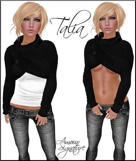 Amour Signature - Talia MESH Outfit - Black