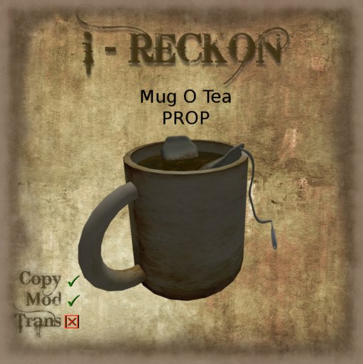 i-Reckon Mug o Tea (prop)