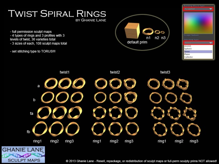 [GL] Twist Spiral Rings
