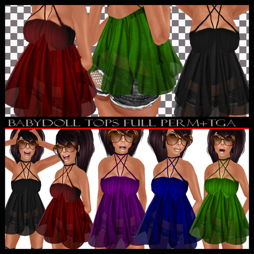Female BabyDoll Tops Full Perm+TGA