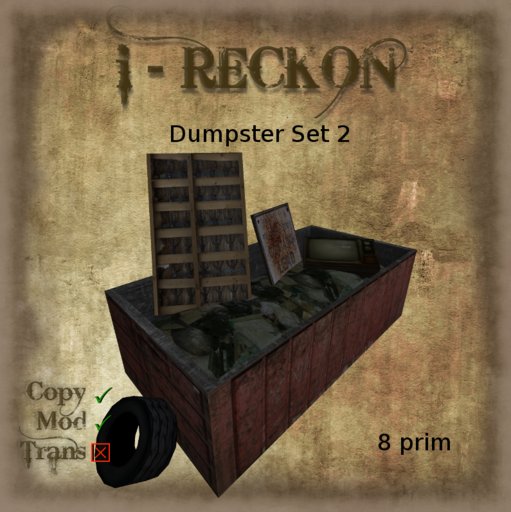 i-Reckon Dumpster Set 2 boxed