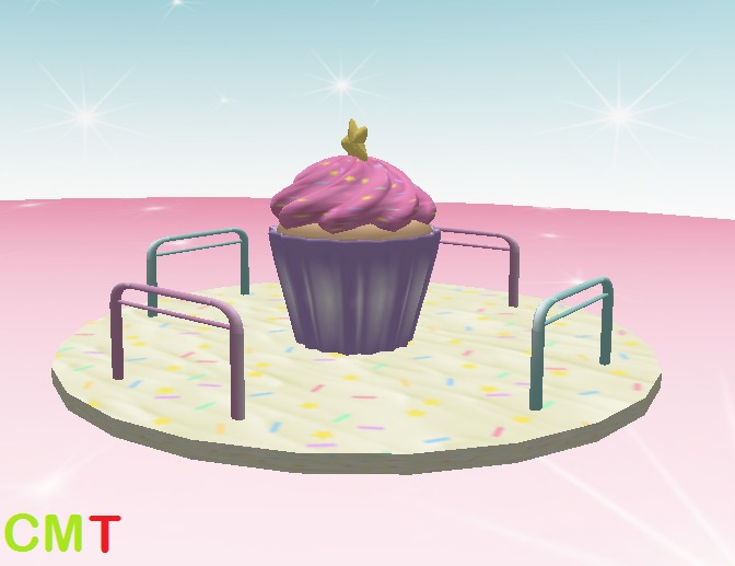 {Peachy} Cupcake Merry-Go-Round