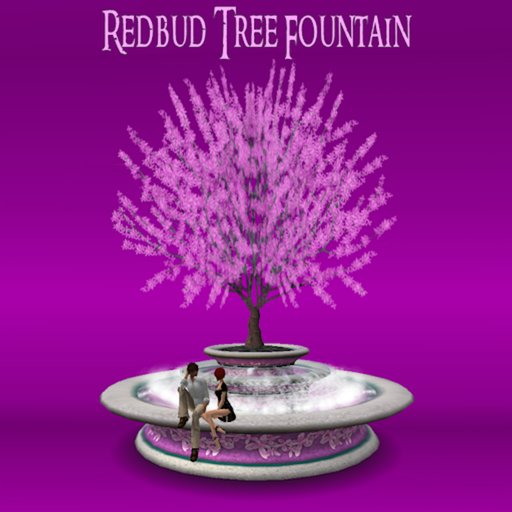 Redbud tree fountain