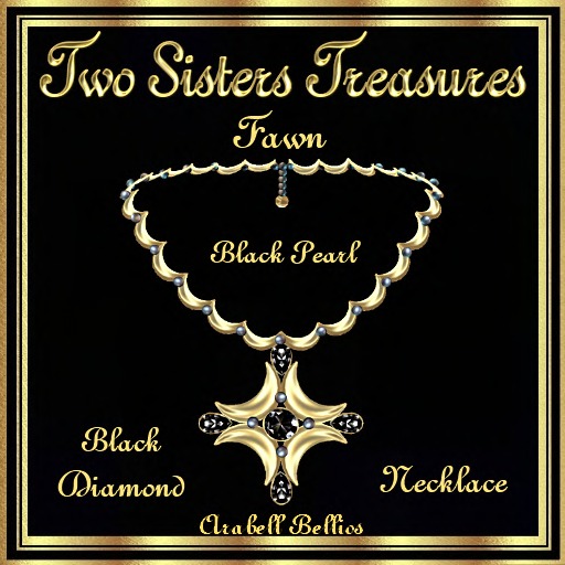 TST - FAWN DIAMOND BLACK PEARL NECKLACE YG