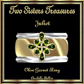 TST - JULIET OLIVE GARNET RING YG