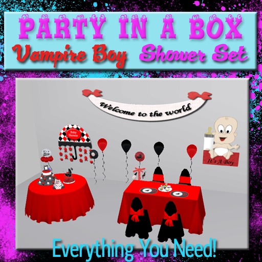 *VAMPIRE BOY* Baby Shower In A Box