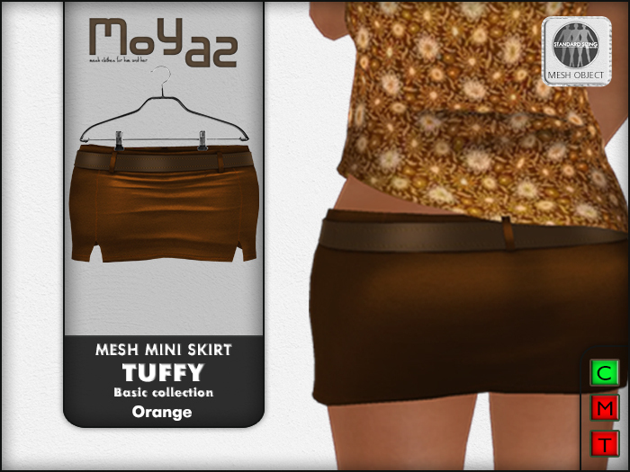 Tuffy Mesh Miniskirt~ basic collection - Orange