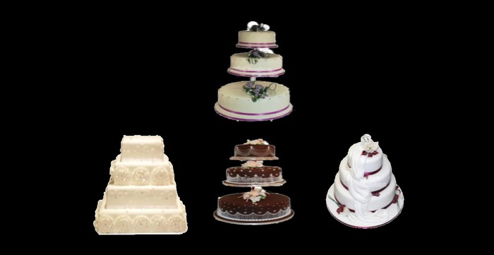 WZ Wedding cake alpha textures set