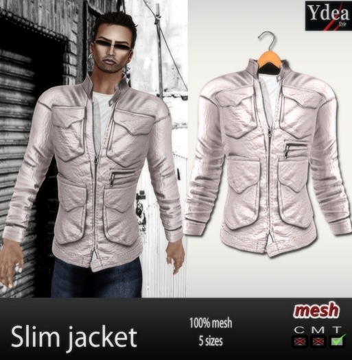 *Ydea* Mens Slim jacket Beige