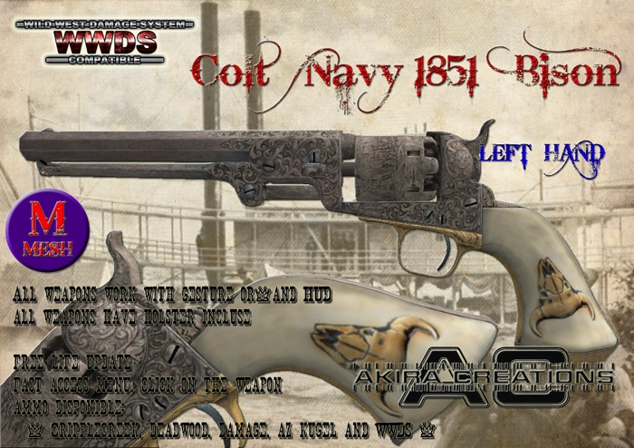 Colt Navy 1851 Bison - Left