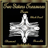 TST - FAWN DIAMOND BLACK PEARL BRACELET SILVER