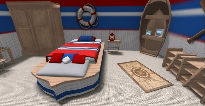 *Prims To Go* Full Nautical Bedroom