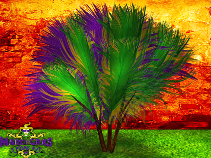 Mardi Gras Feather Decor