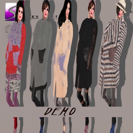 <S> Mesh -Cardigan Demo