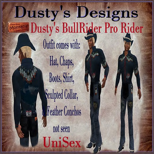 Dusty's BullRider Pro Rider Blue