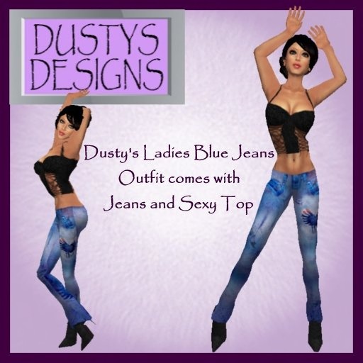 Dusty's Ladies Blue Jeans 3