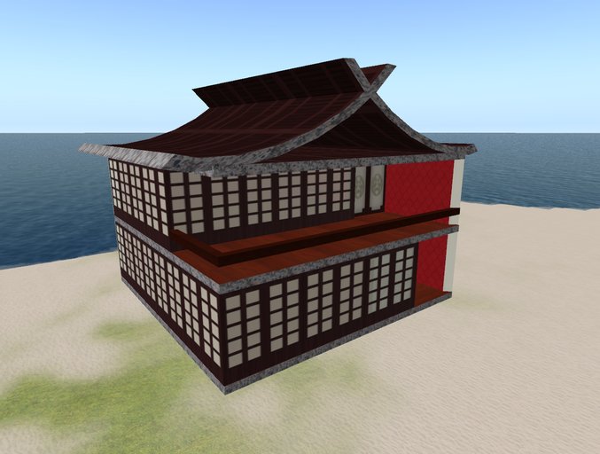 japan house 17 prims x 1024 100 ls