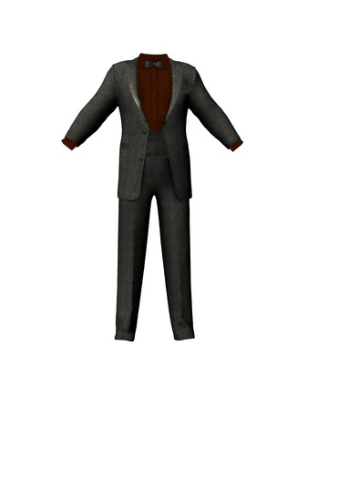 Episimo-Matthew Tweed Suit White Wear and Touch To Unpack