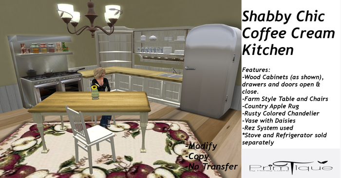 PrimTique Kitchen -Shabby Chic -Coffee Cream 