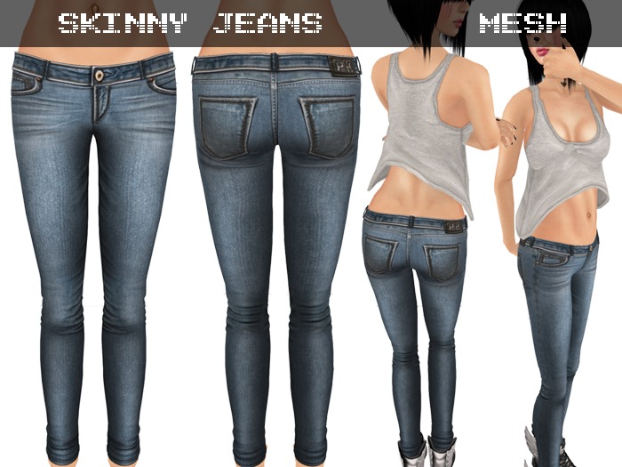 Skinny Jeans Light Blue - Mesh