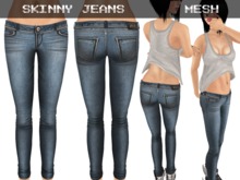 Skinny Jeans Light Blue - Mesh