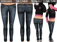 DEMO Skinny Jeans Blue - Mesh