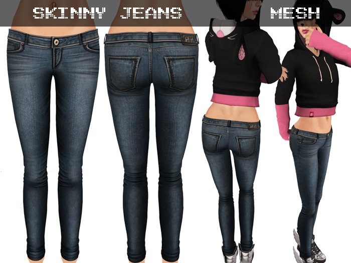 Skinny Jeans Blue - Mesh