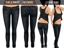 Skinny Jeans Dark Blue - Mesh
