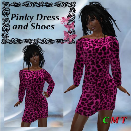 Pinky Panthere Mini Slim Dress