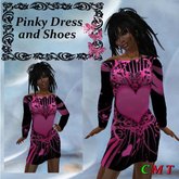 Pinky Pinky heart  Mini Slim Dress