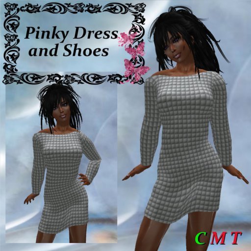 Pinky Whitecube Mini Slim Dress