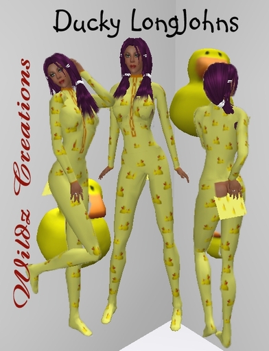 ~WC~ Ducky Longjohns boxed