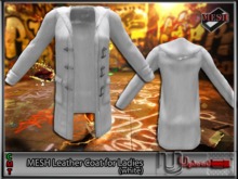 Upload[_]:: - MESH Leather Coat for Ladies (white)