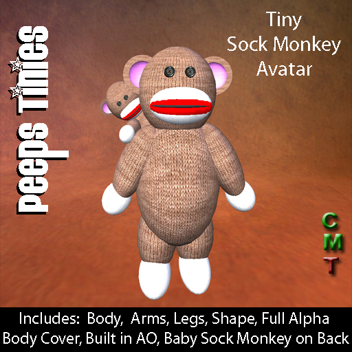 Peeps Tinies Tiny Sock Monkey Avatar