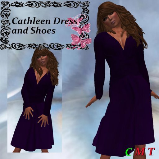Cathleen  Violet Mesh_KM Dress