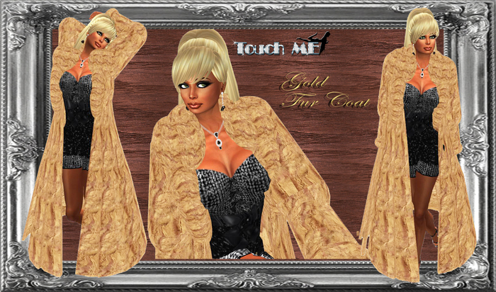 *Touch ME* Gold Fur Coat