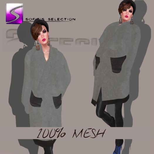 <S> Mesh - Cardigan Grey