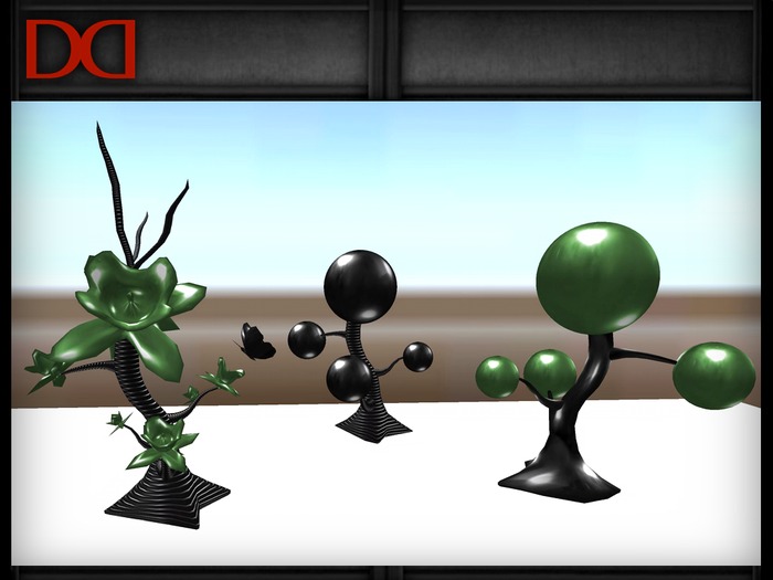 Dex Designs- Latex trees set (dark green/black) (boxed)