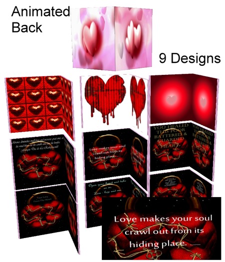 9 Valentine Cards full permission