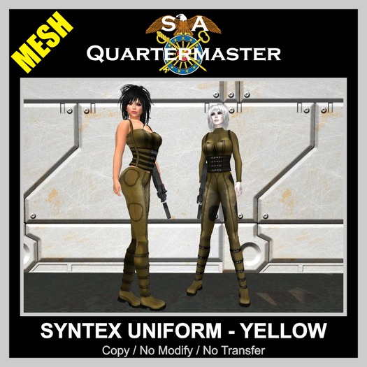 SAQ MESH SYNTEX UNIFORM - YELLOW [BOXED]