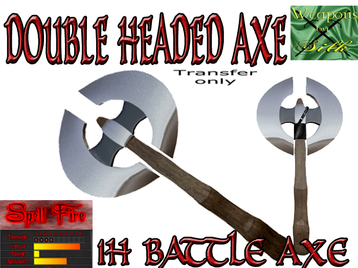 1H Double Headed Axe