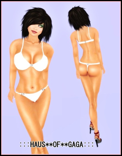 :::HAUS**OF**GAGA::: White Bikini