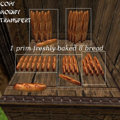 8 bread = 1 prim FULL PERM