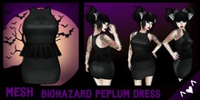 ^v^DRBC^v^ Biohazard Peplum Dress
