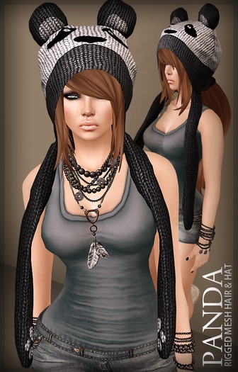 SimpleCandy - Panda Hat & Hair [DEMO]