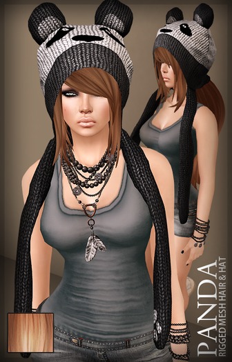 SimpleCandy - Panda Hat & Hair [Ginger Blonde]